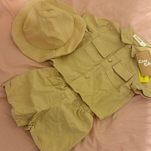 SHEIN Kids Matching Set in Tan
